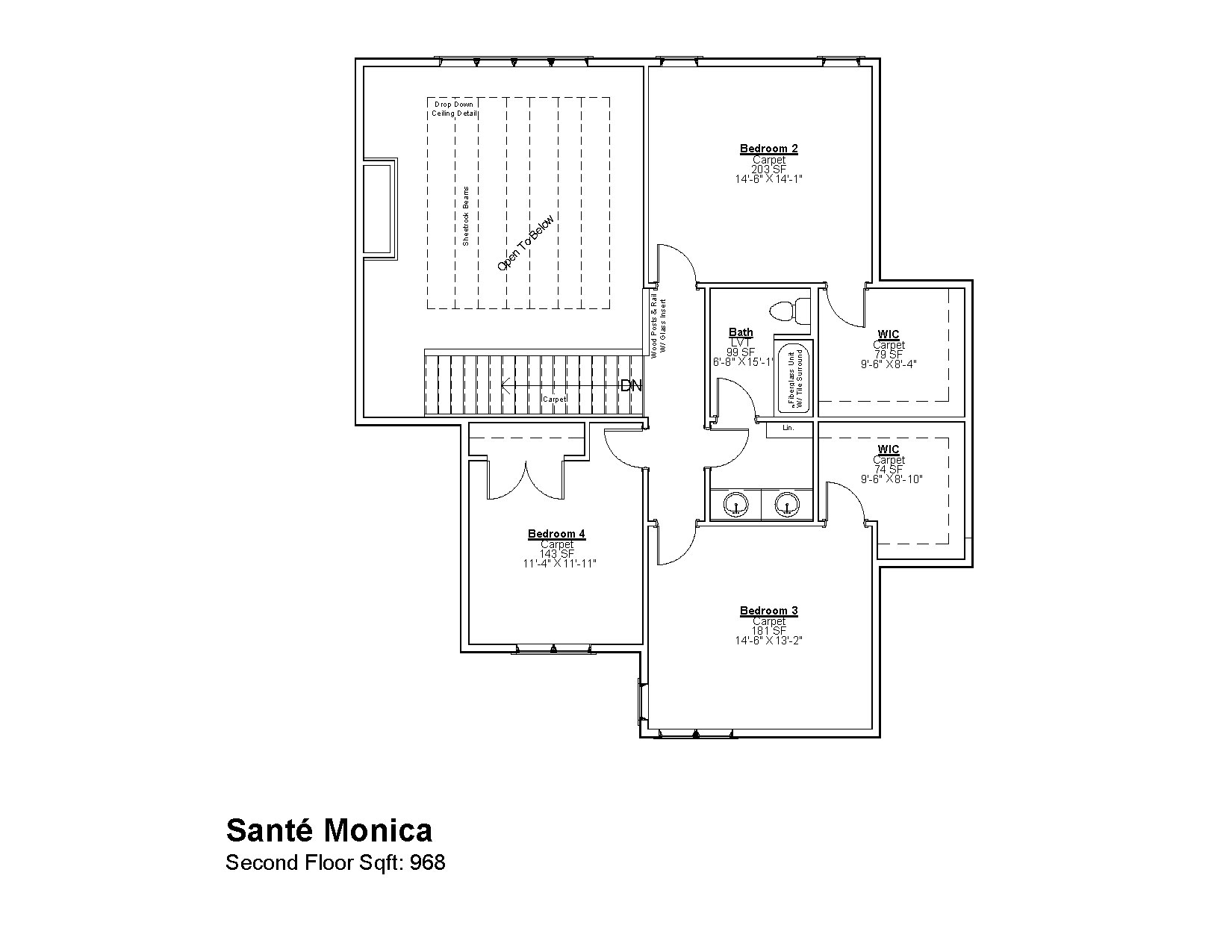 , Santé Monica Floor Plan