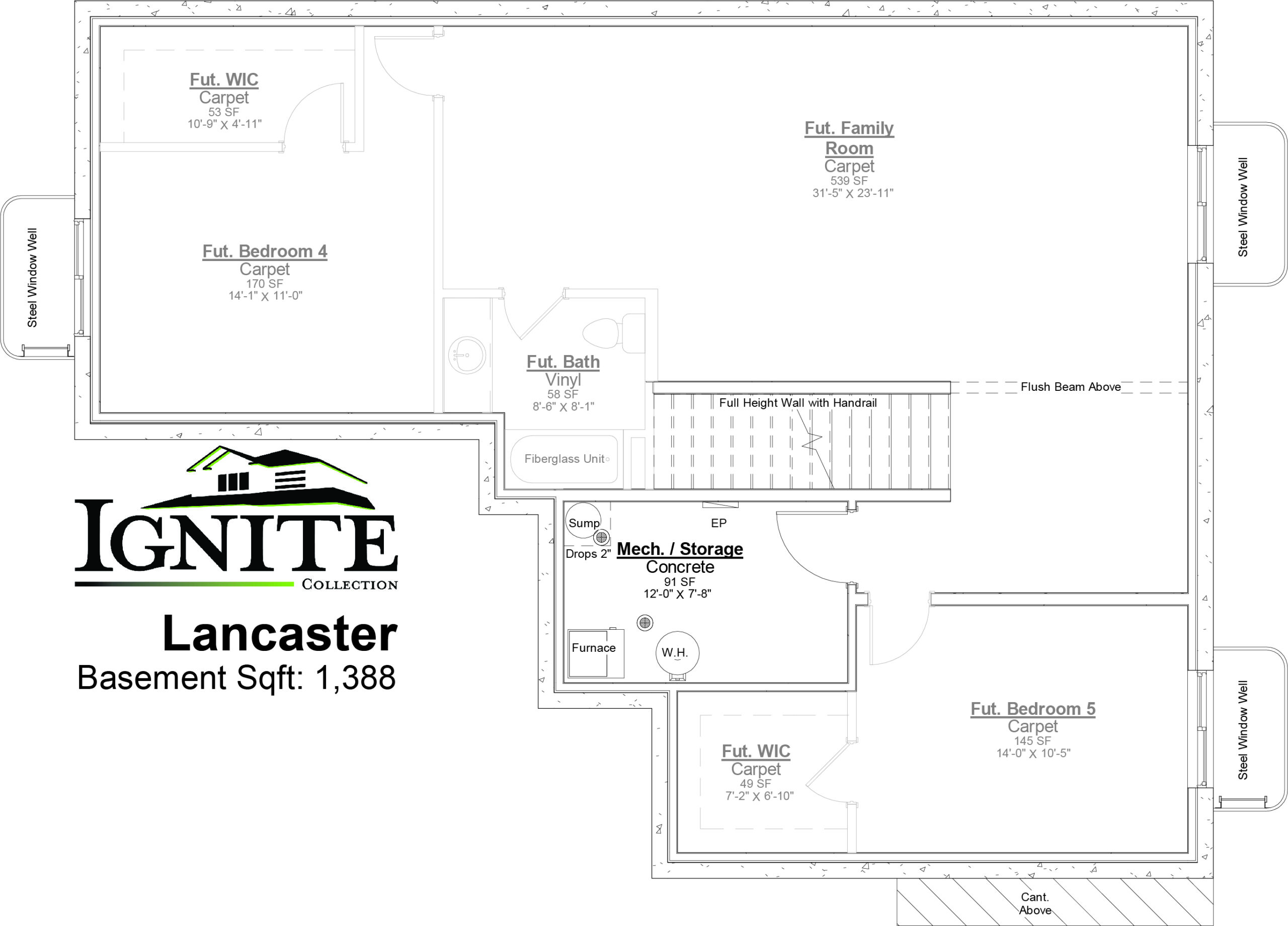 Lancaster Floor Plan Designer Homes
